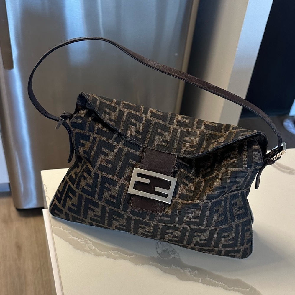 Fendi zucca print baguette